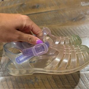 Barely worn size 9 girls ombré jellies